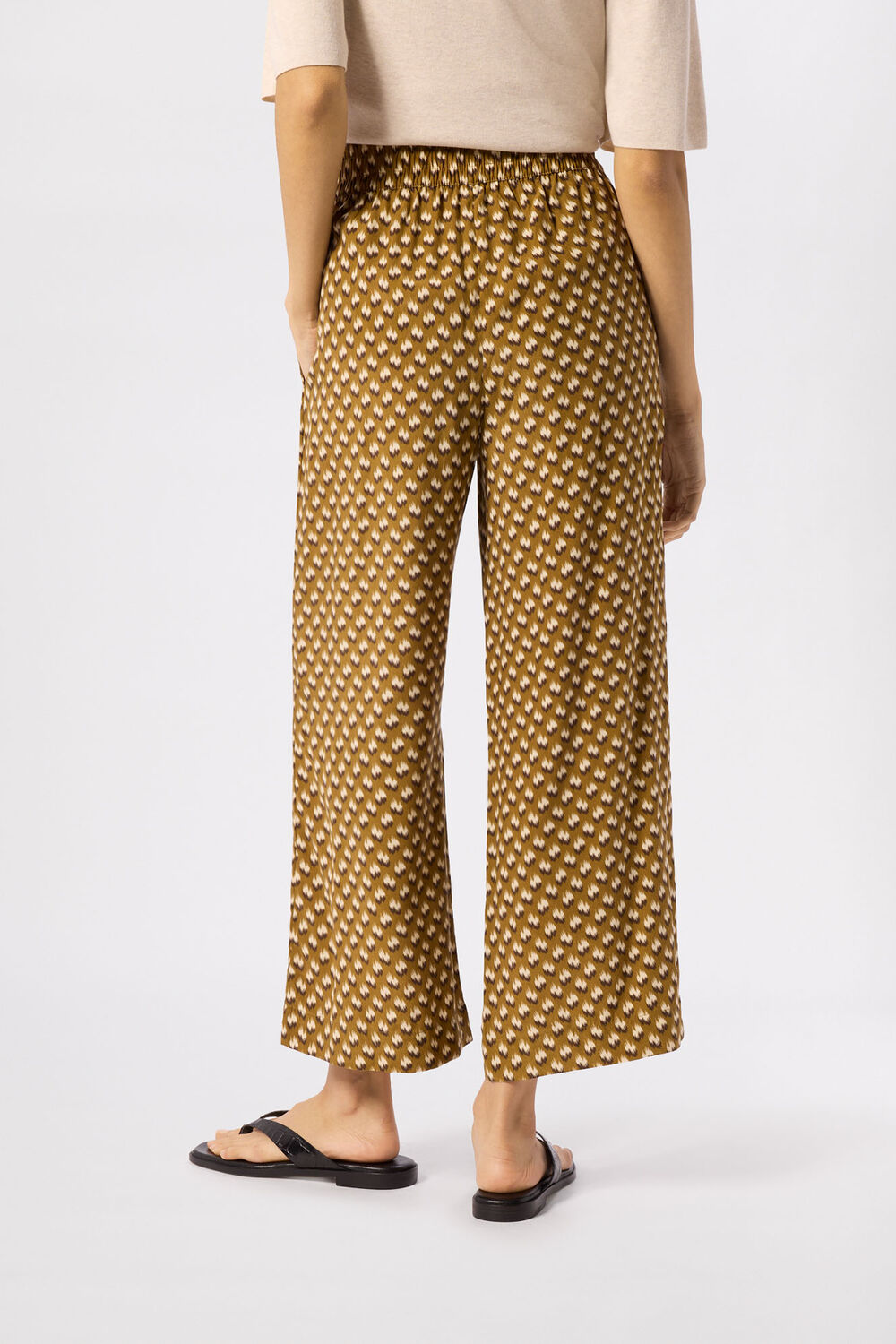 Petite Ikat Spot Crop Trouser