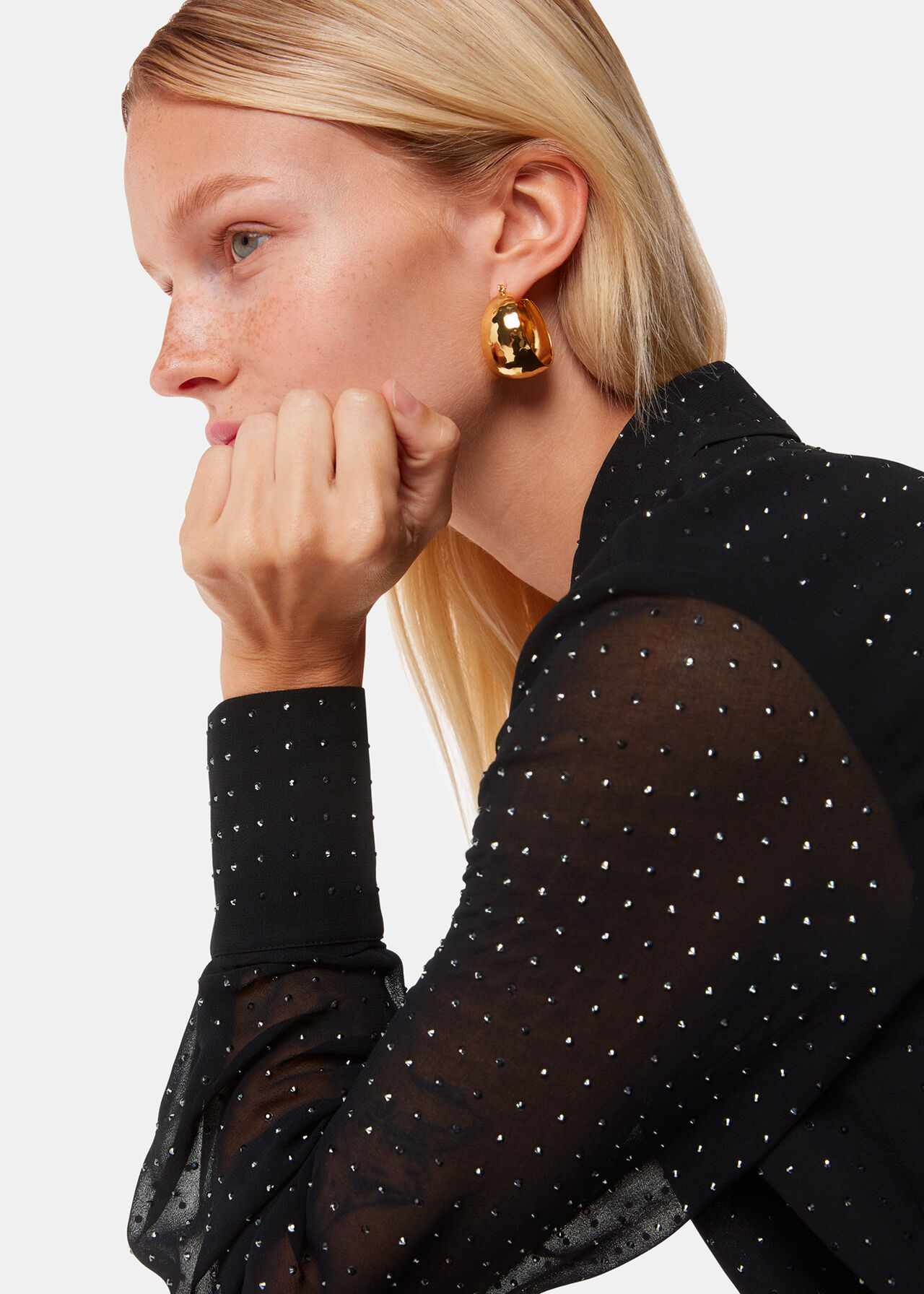 Hot Fix Sheer Shirt