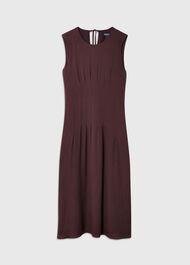 Seamed Detail Textured Dress