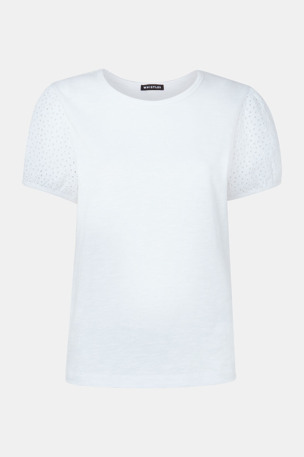 Broderie Puff Sleeve T-Shirt