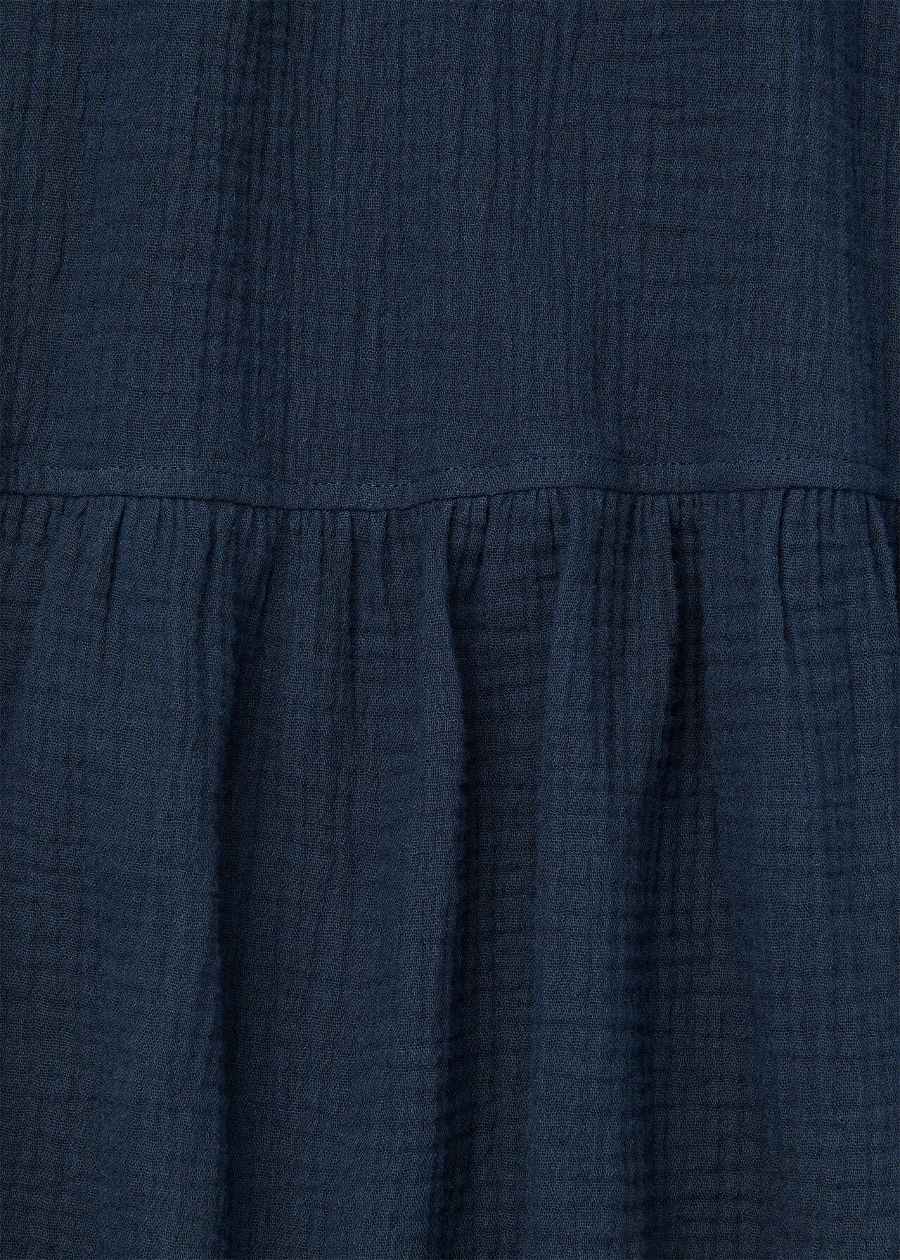 Textured Cotton Midi Dress
