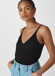 Rib Detail Knit Cami
