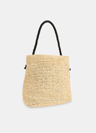 Attie Rope Handle Straw Tote