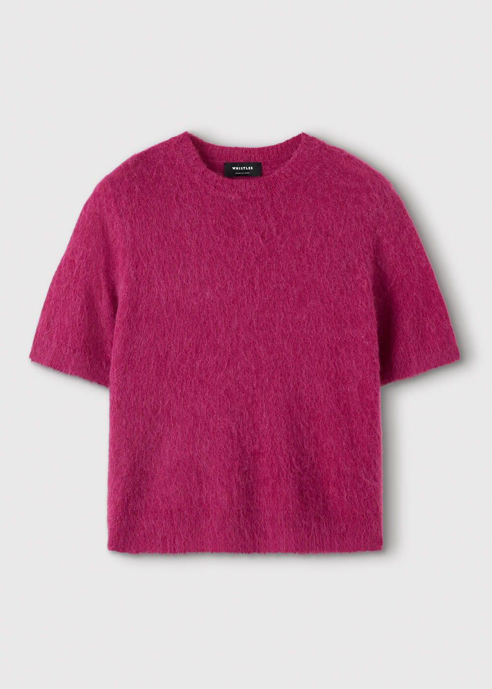 Pink Alpaca Mix Knitted Tee