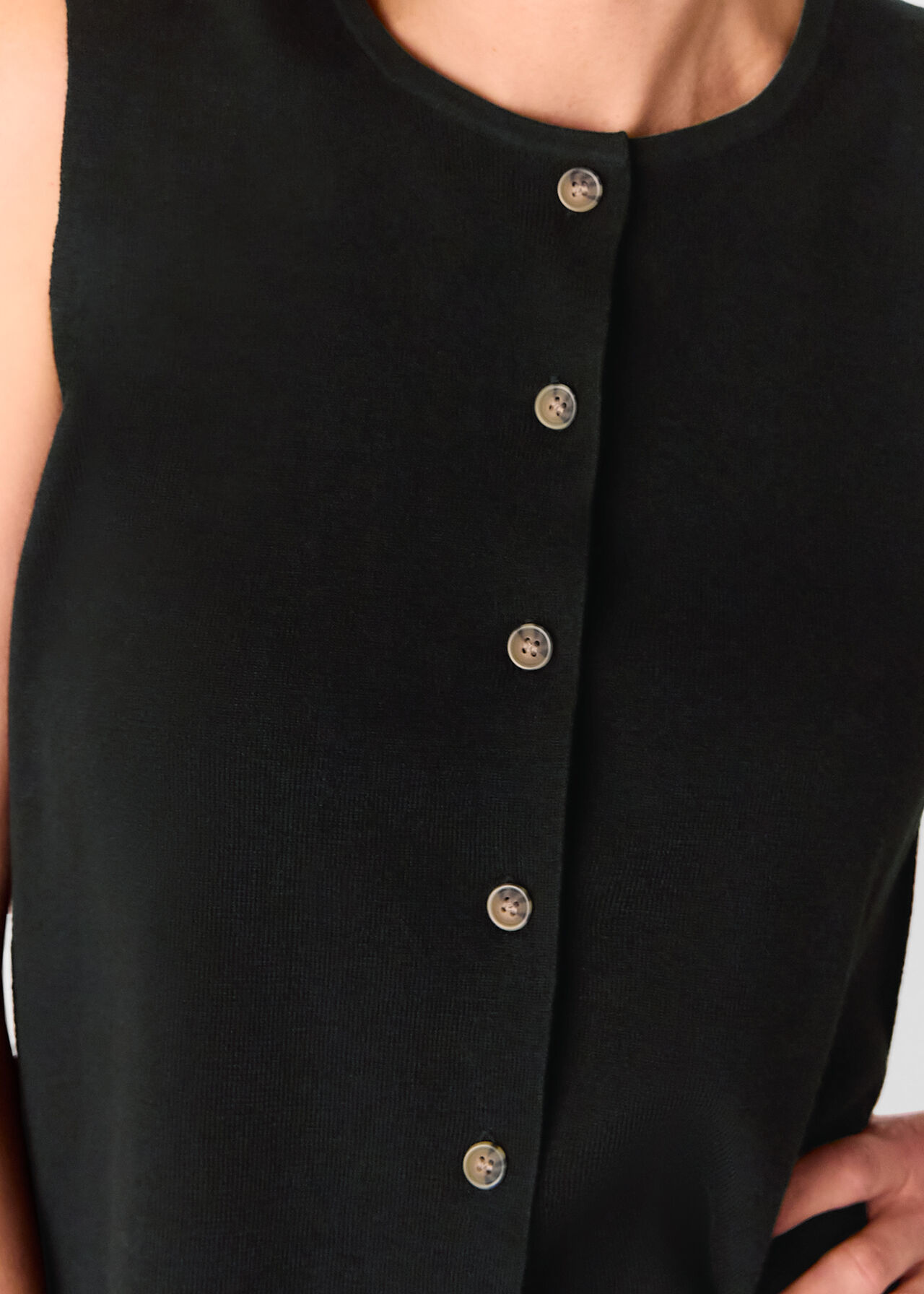 Lucy Button Front Knit Tank