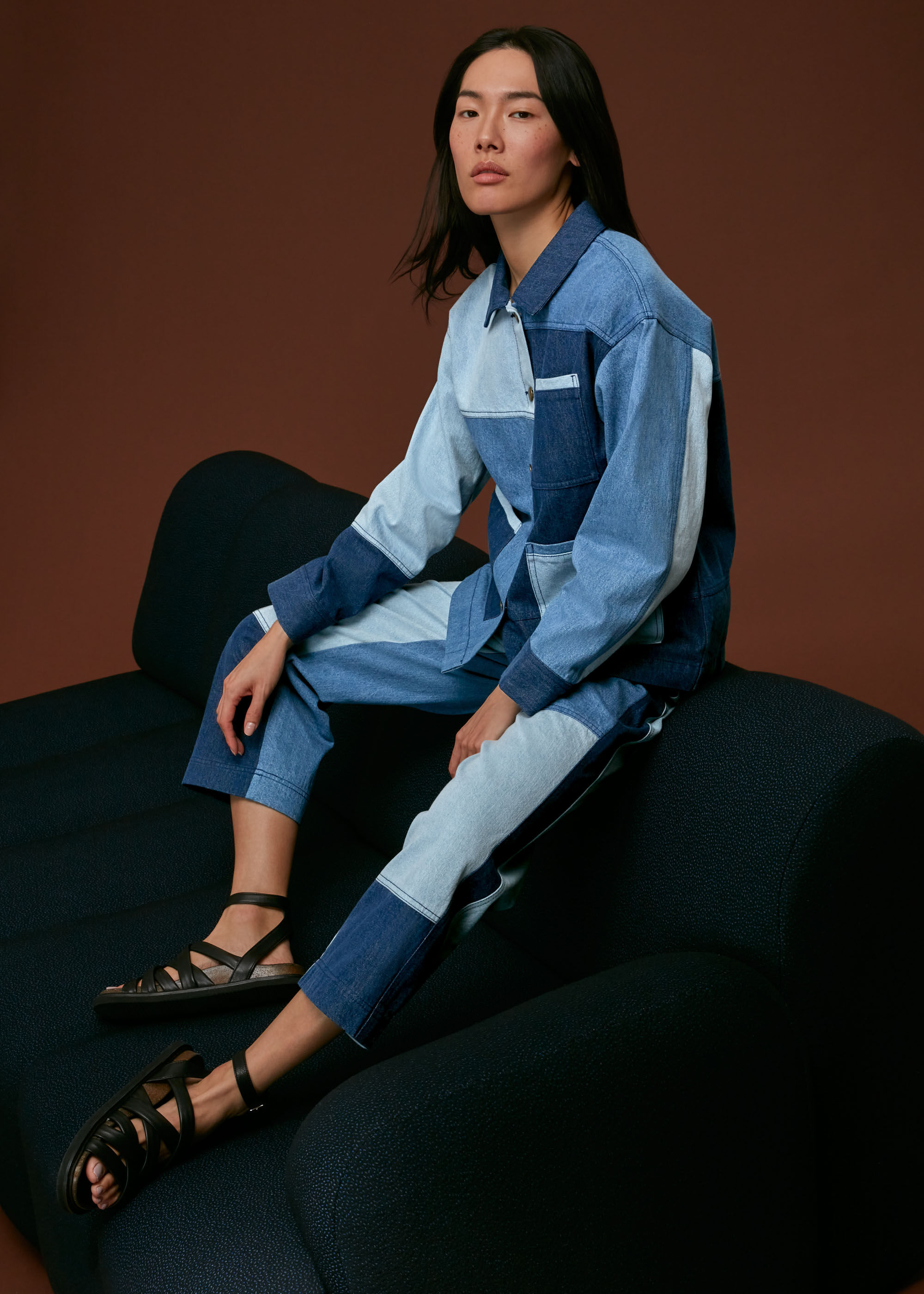 ジャケット・アウター Patchwork Denim Jacket LLA0321 Patchwork Denim Jacket – FOX'S - Online