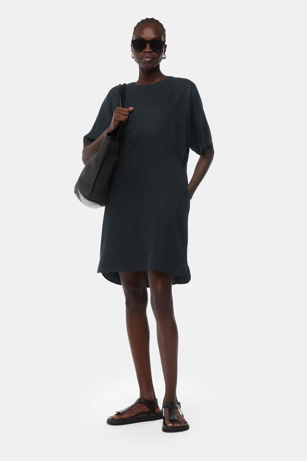 Black Alexandra Shift Dress