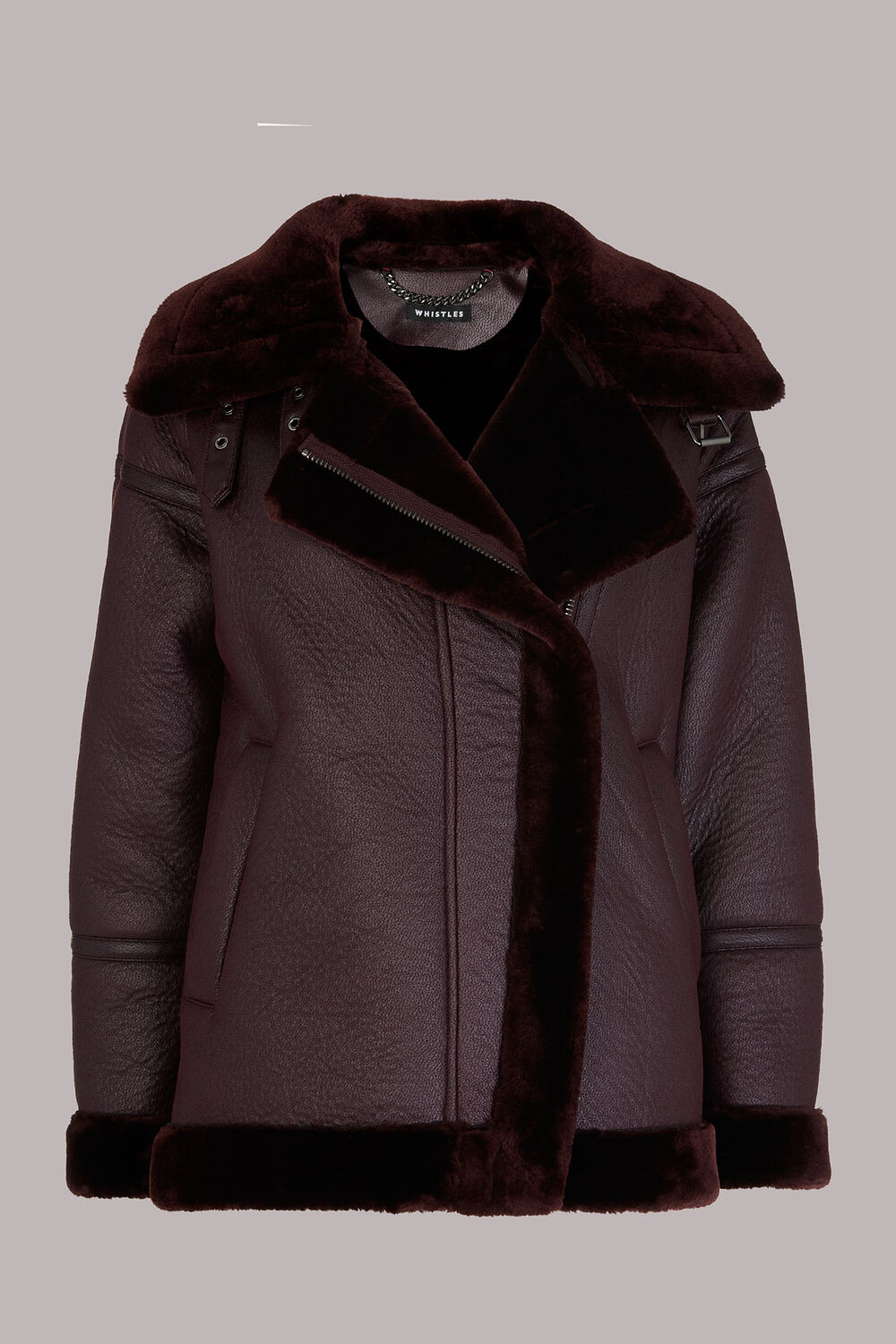 Lauren Faux Fur Biker