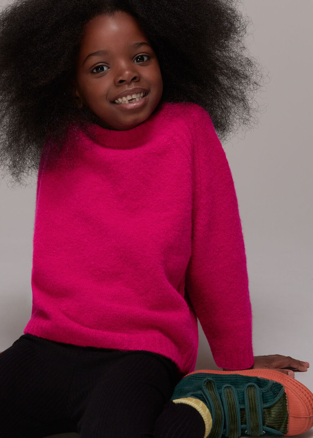 Textured Crew Neck Sweater