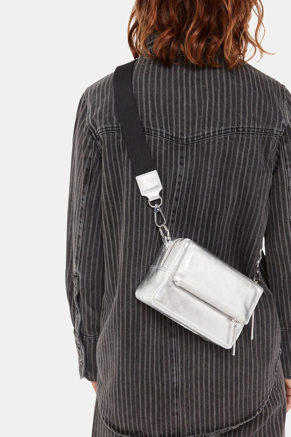 Silver Bibi Crossbody Bag
