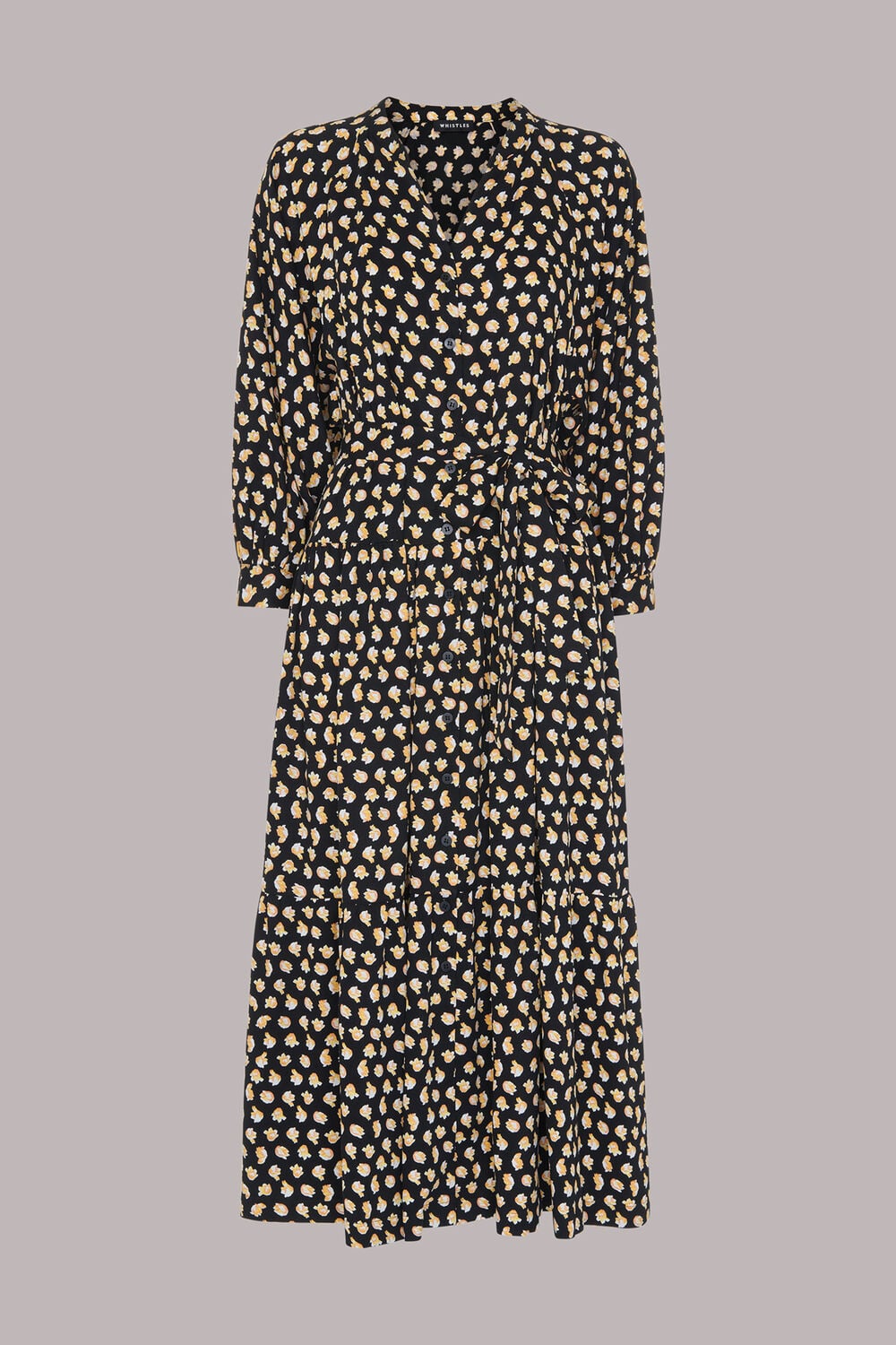 Twisting Tulips Trapeze Dress