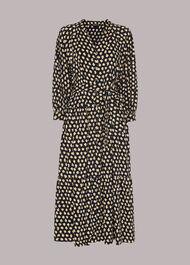 Twisting Tulips Trapeze Dress