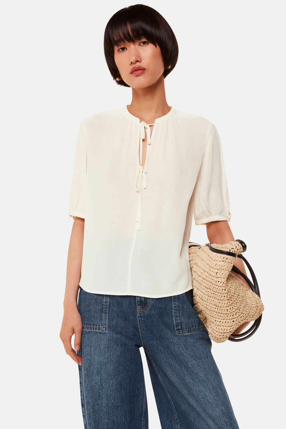 Jessie Tie Front Blouse