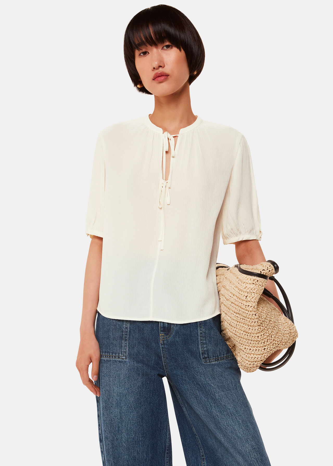Jessie Tie Front Blouse