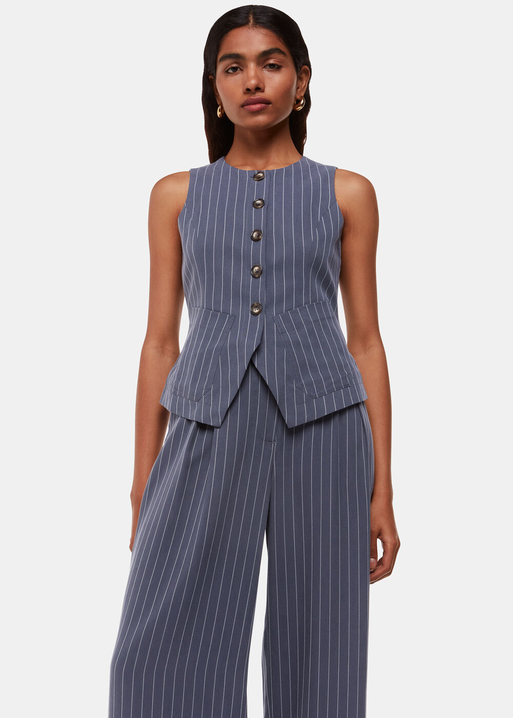 Petite Lottie Pinstripe Trouser
