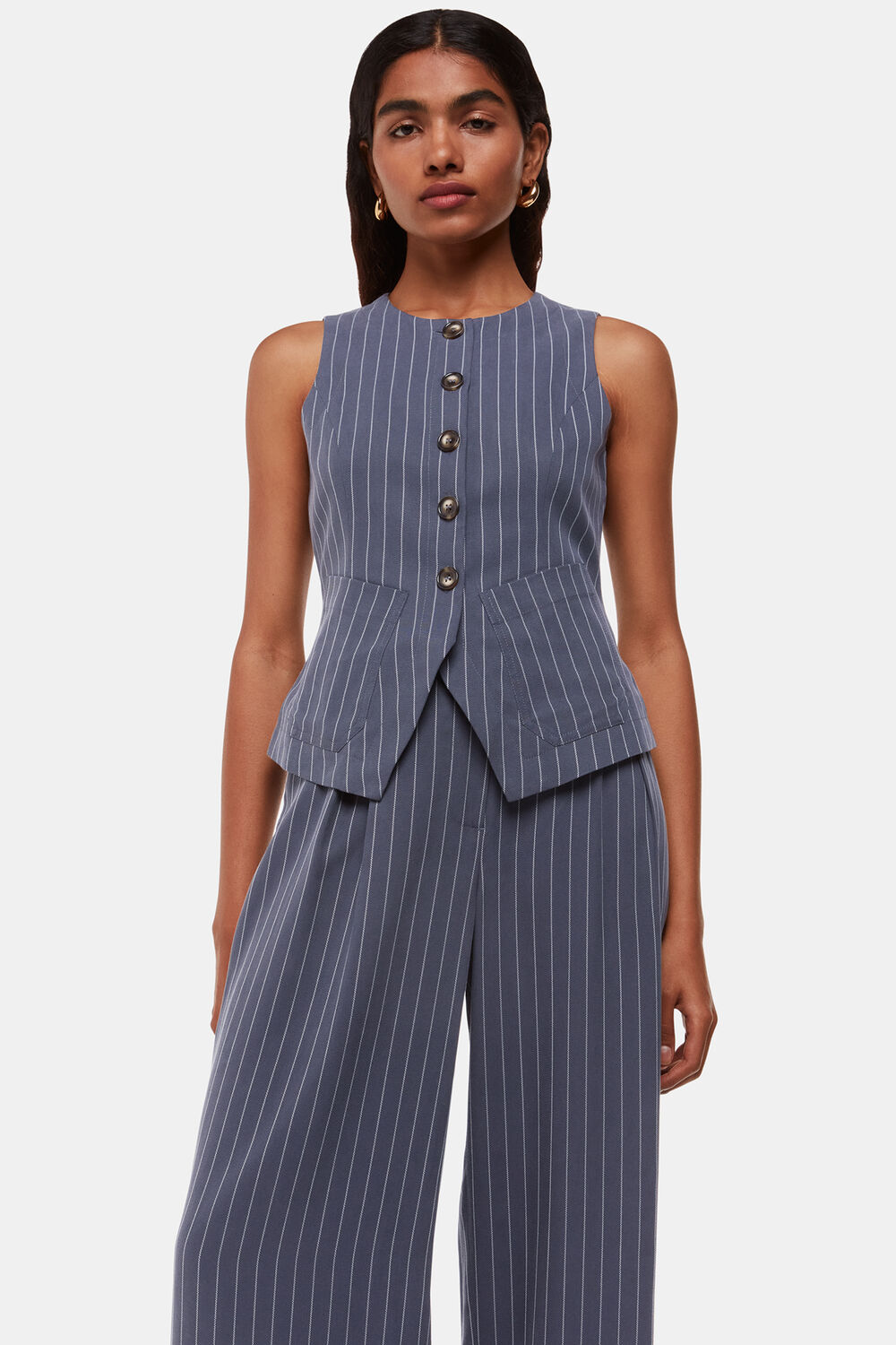 Petite Lottie Pinstripe Trouser