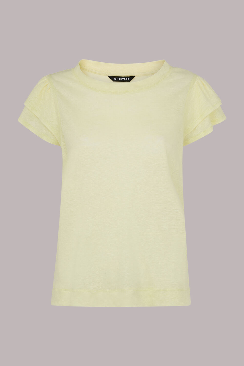 Laura Linen Frill Sleeve Top