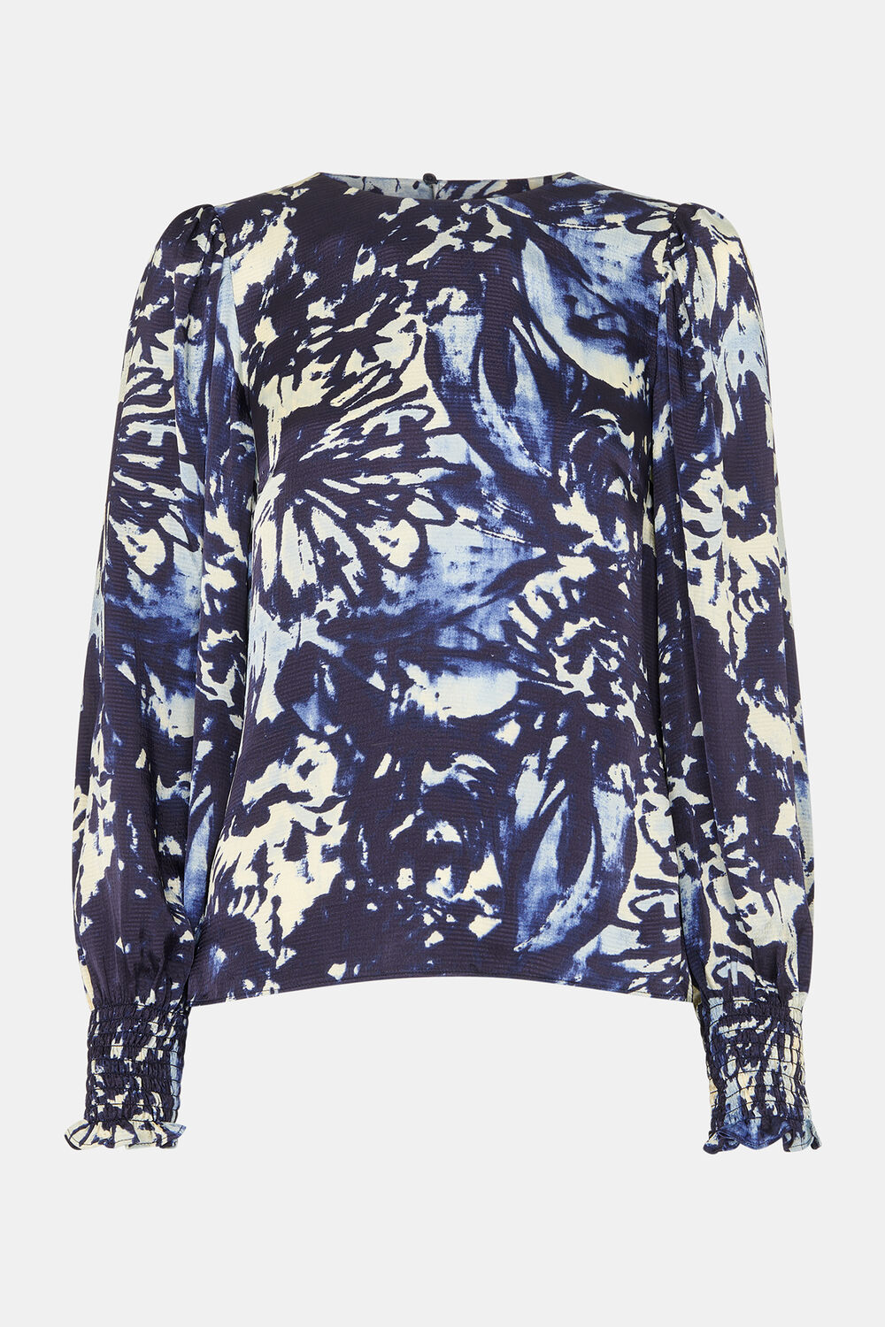 Dazzled Floral Satin Blouse