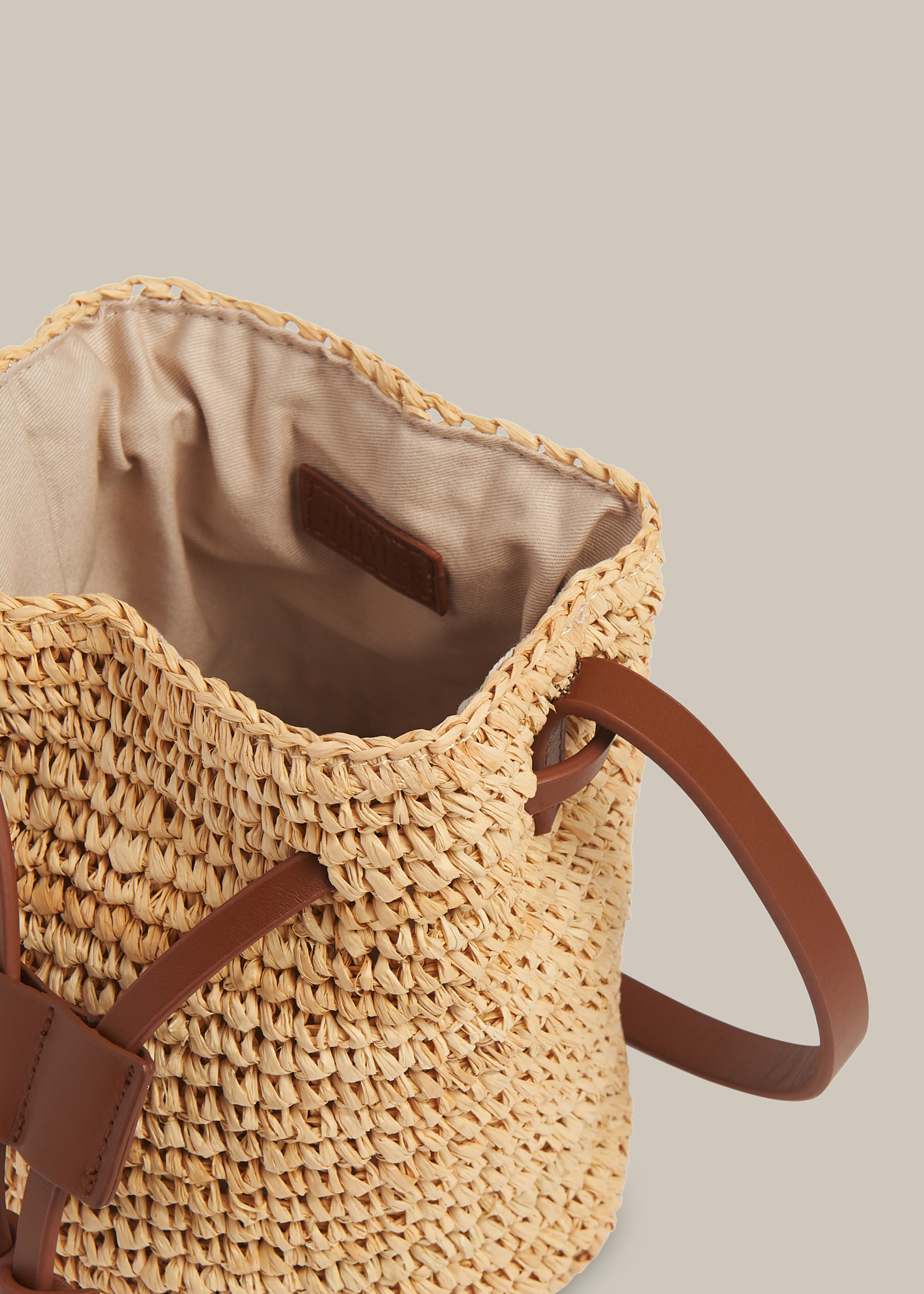 Straw drawstring bag 2025