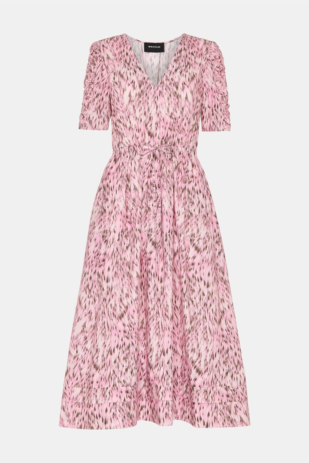 Leopard Cotton Midi Dress