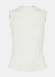 Plisse Sleeveless Top