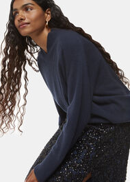 Petite Floral Sequin Midi Skirt