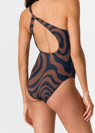Swirl Print Swimsuit