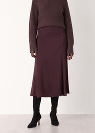 Midi Satin Bias Skirt