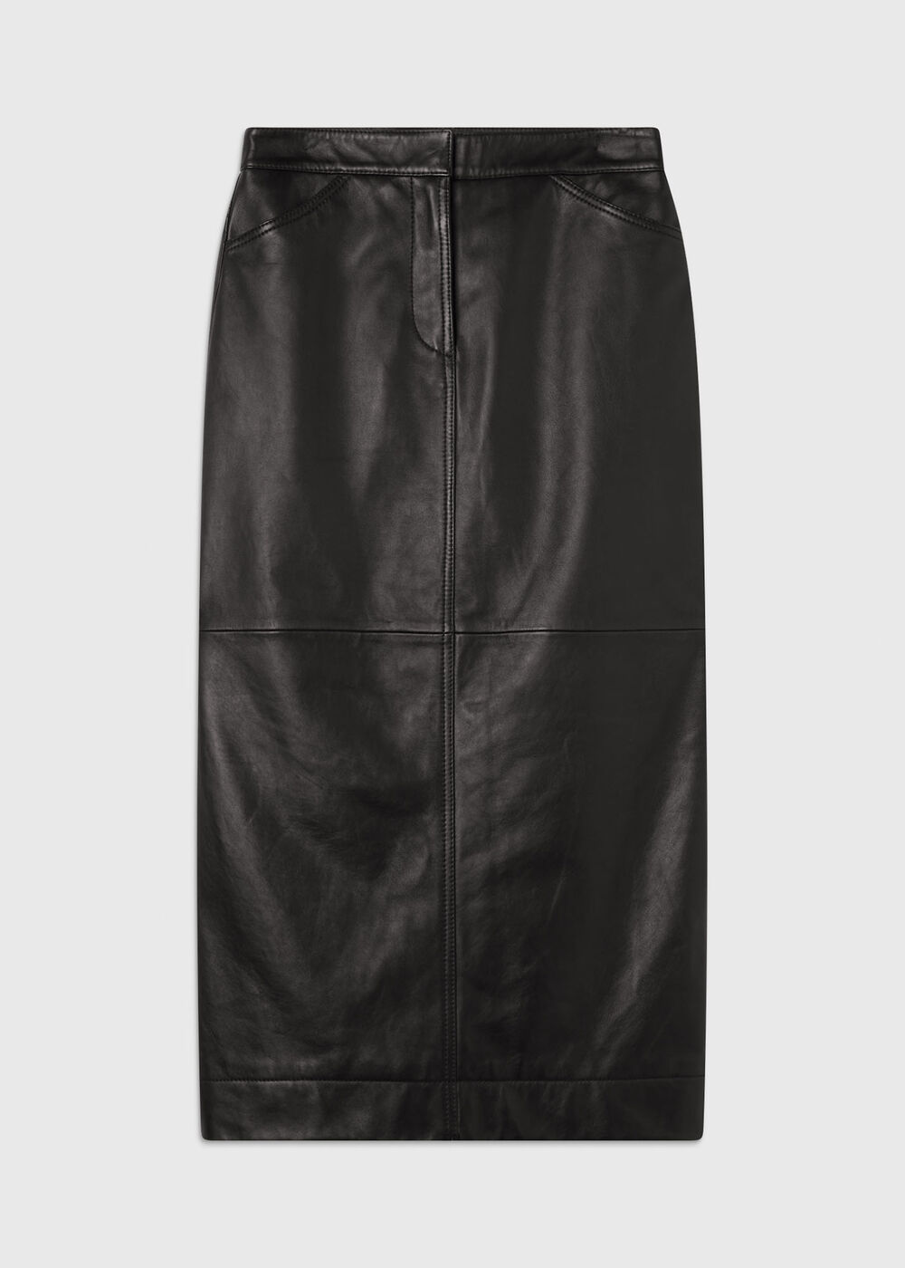 Jamie Leather Midi Skirt