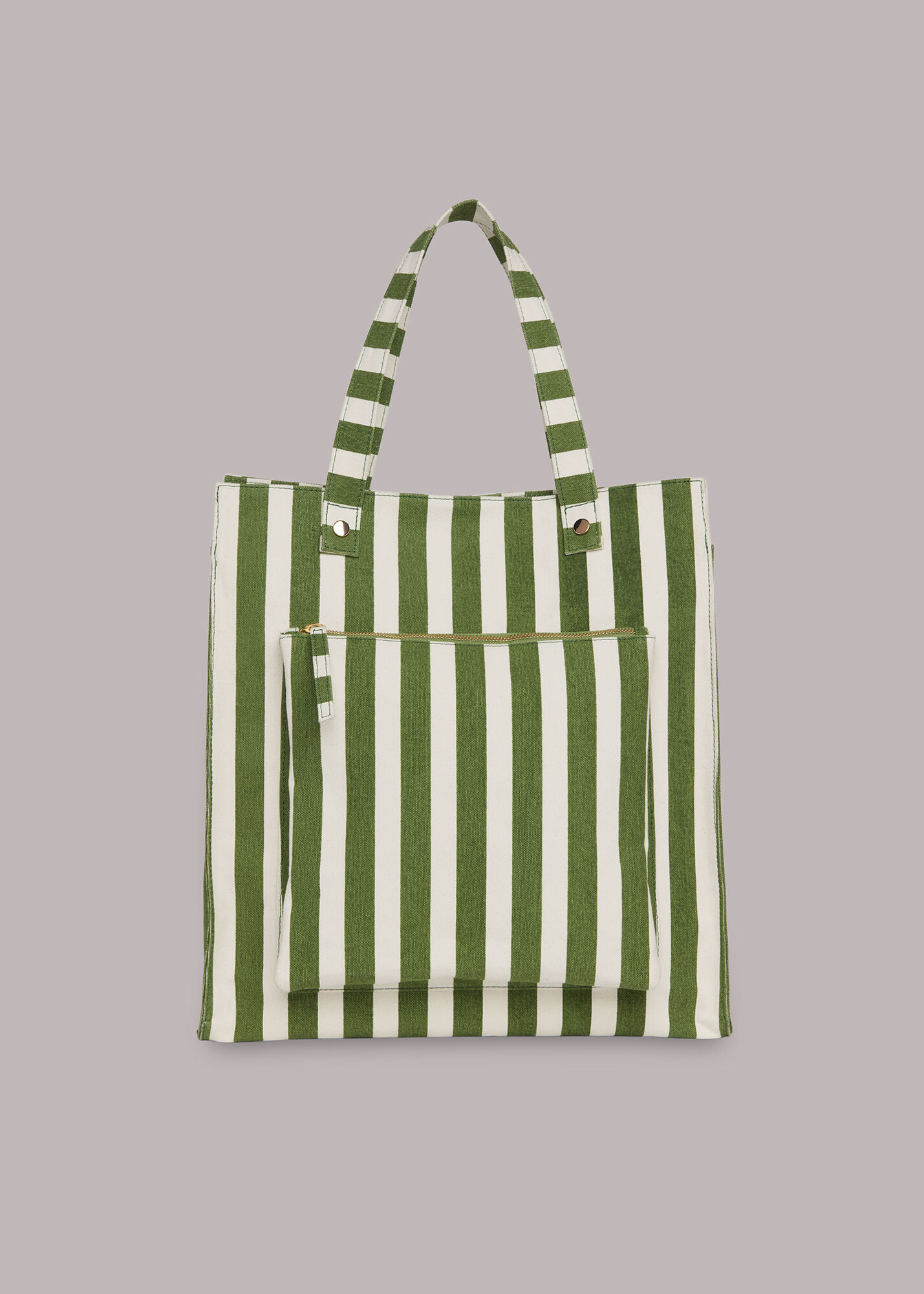 Striped discount tote bag