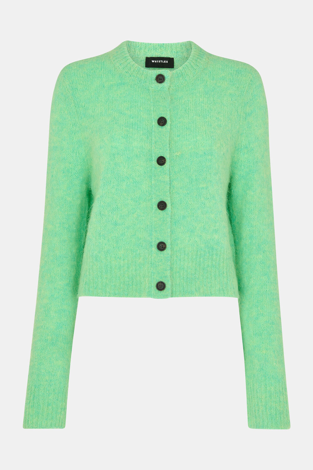 Alpaca Crew Neck Cardigan