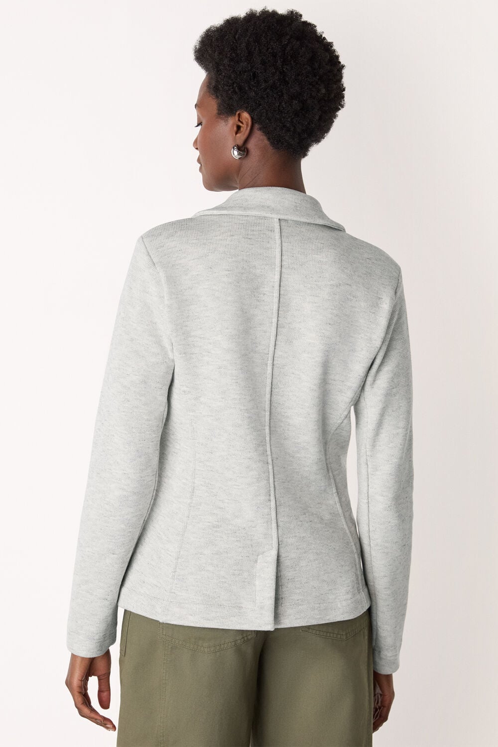 Grey Slim Jersey Jacket