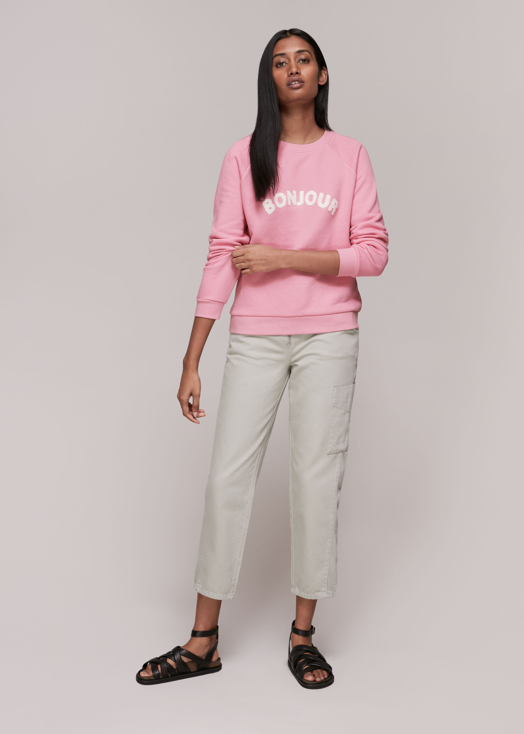 Whistles slogan jumper cheap