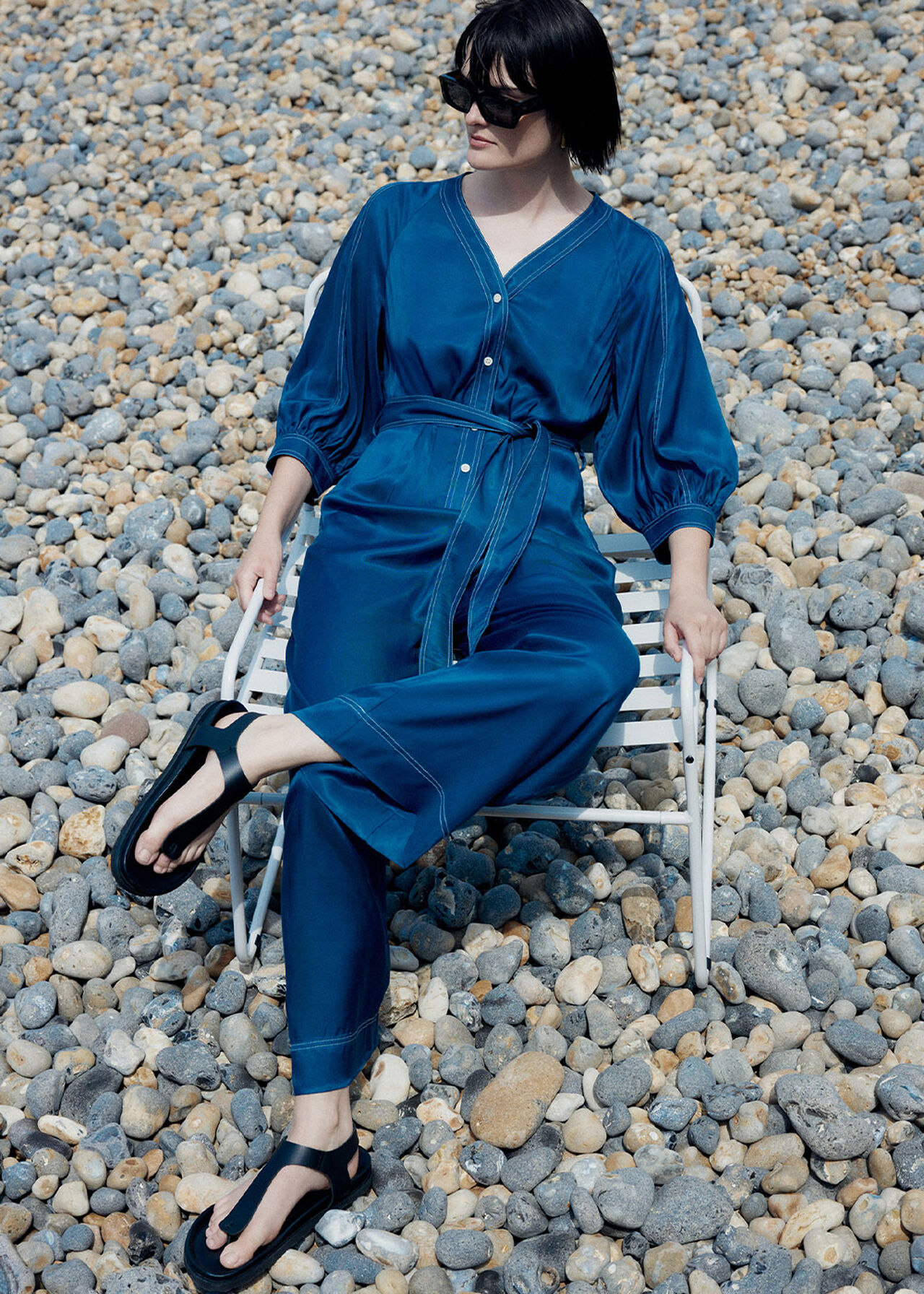 Mabel Topstitch Jumpsuit
