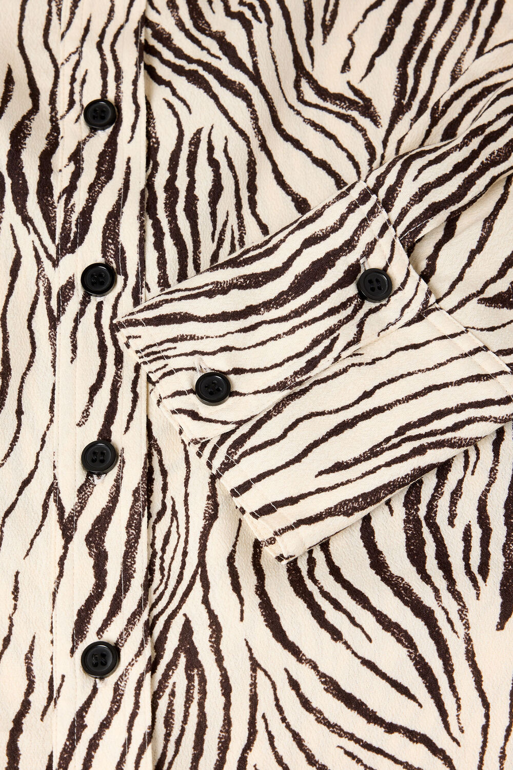 Zebra Button Through Shirt