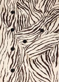 Zebra Button Through Shirt