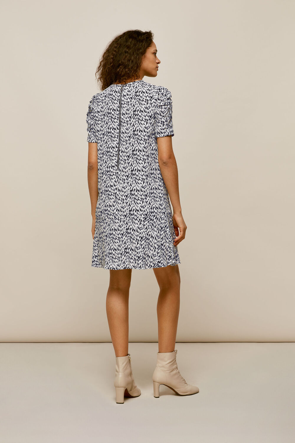 Petal Print Dress Black/Multi