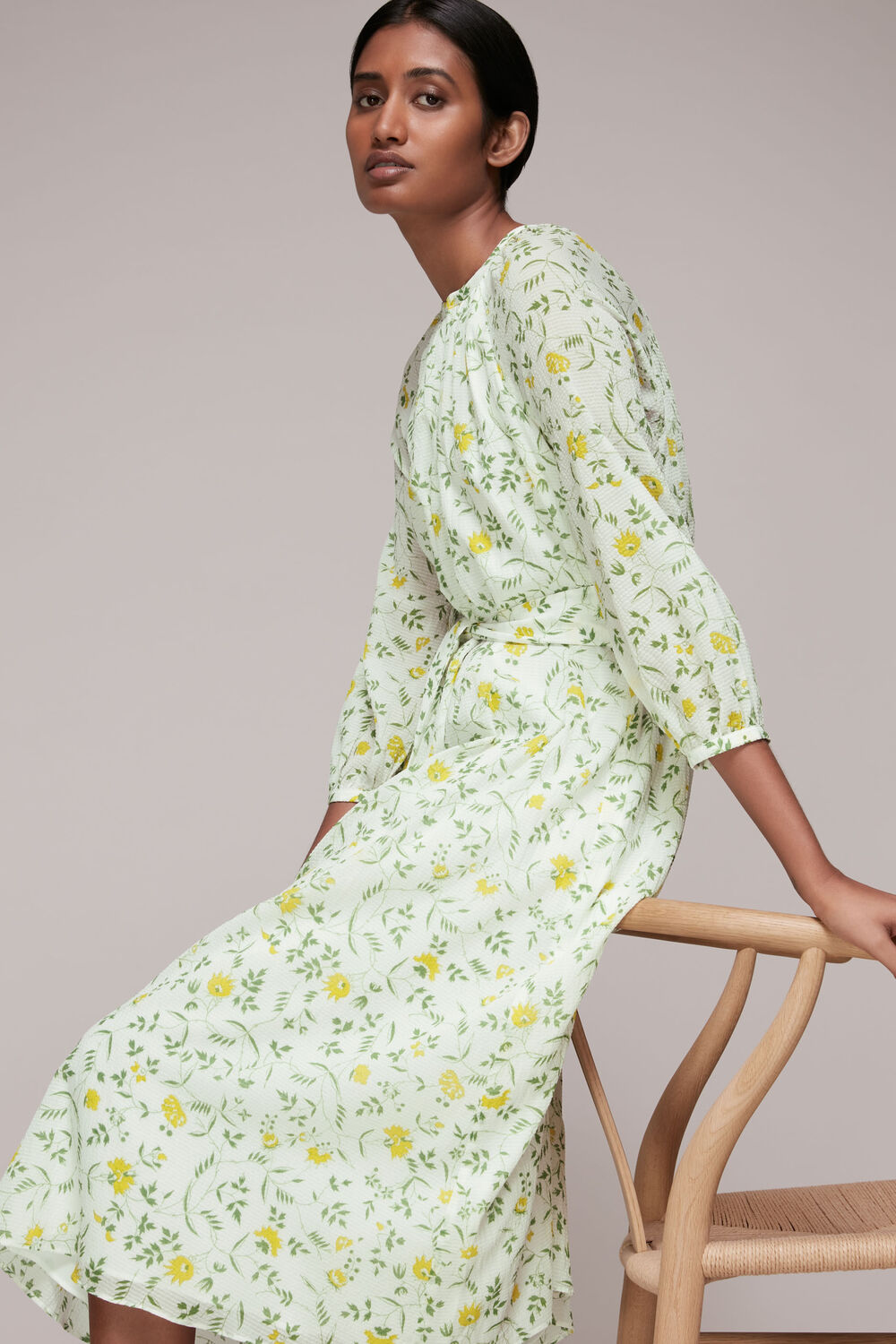 Savannah Floral Silk Mix Dress