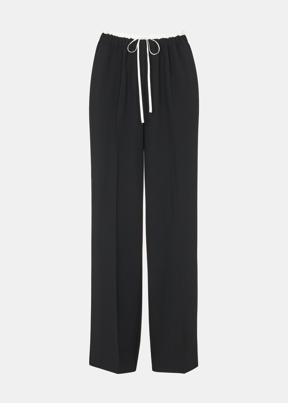 Crepe Waistband Detail Trouser