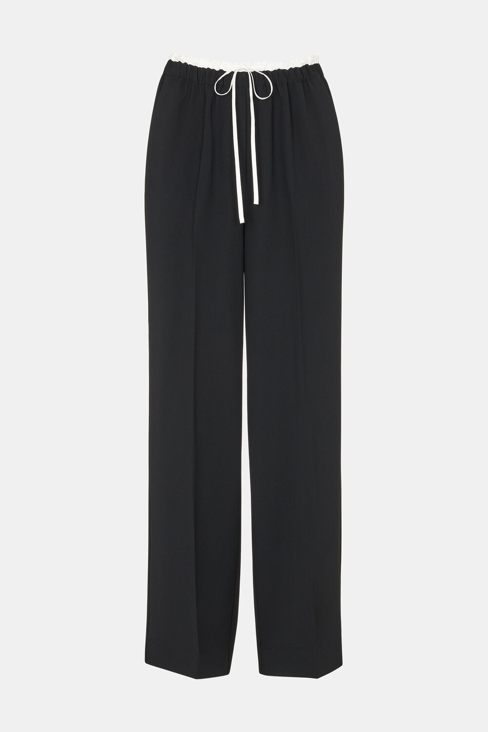 Crepe Waistband Detail Trouser