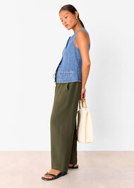 Petite Tie Waist Trouser