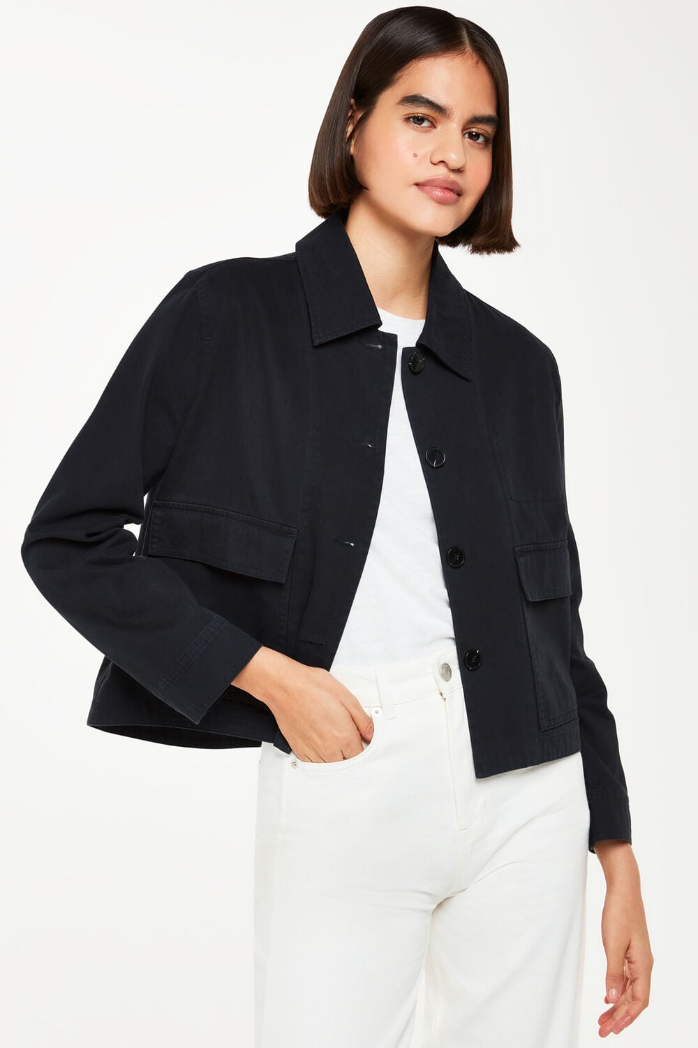 Washed Black Marie Casual Jacket