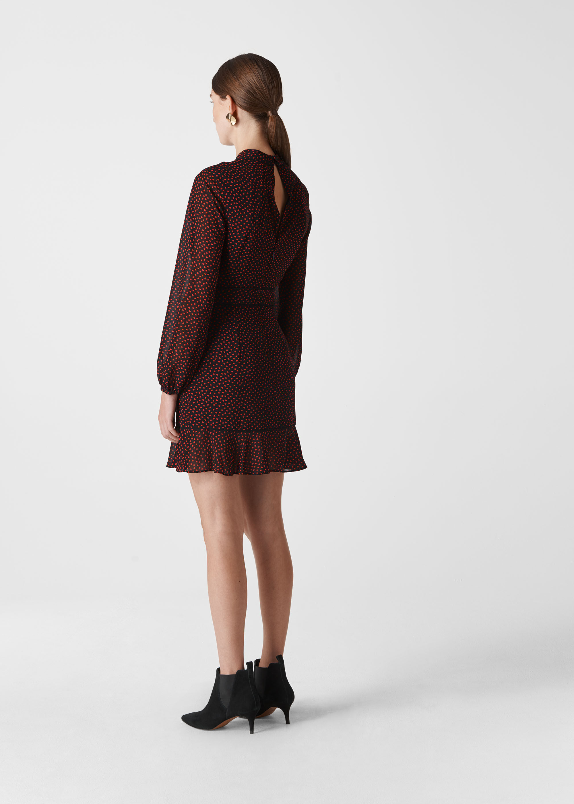 whistles confetti heart frill dress