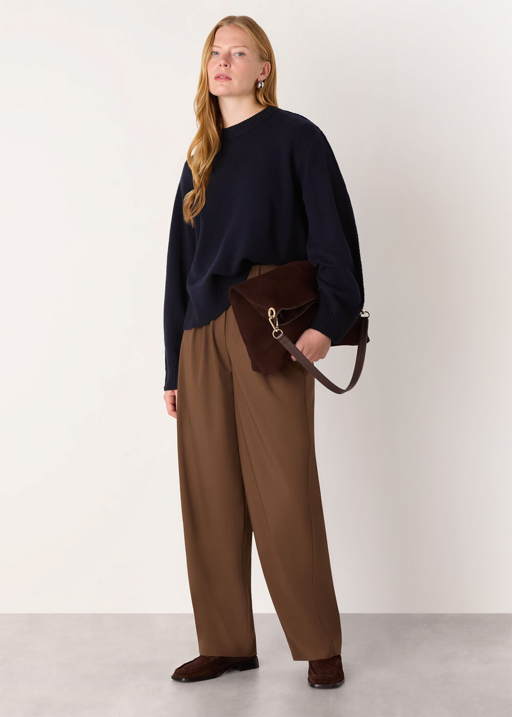 Side Stripe Detail Wool Knit