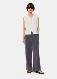 Linen Button Front Tank