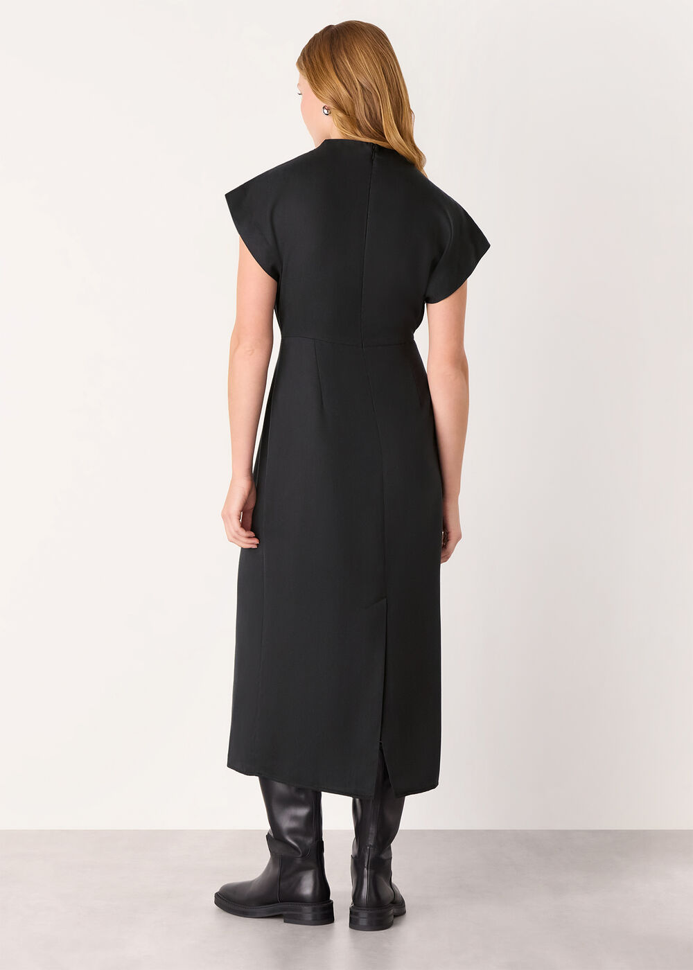 Twist Waist Midi Dress