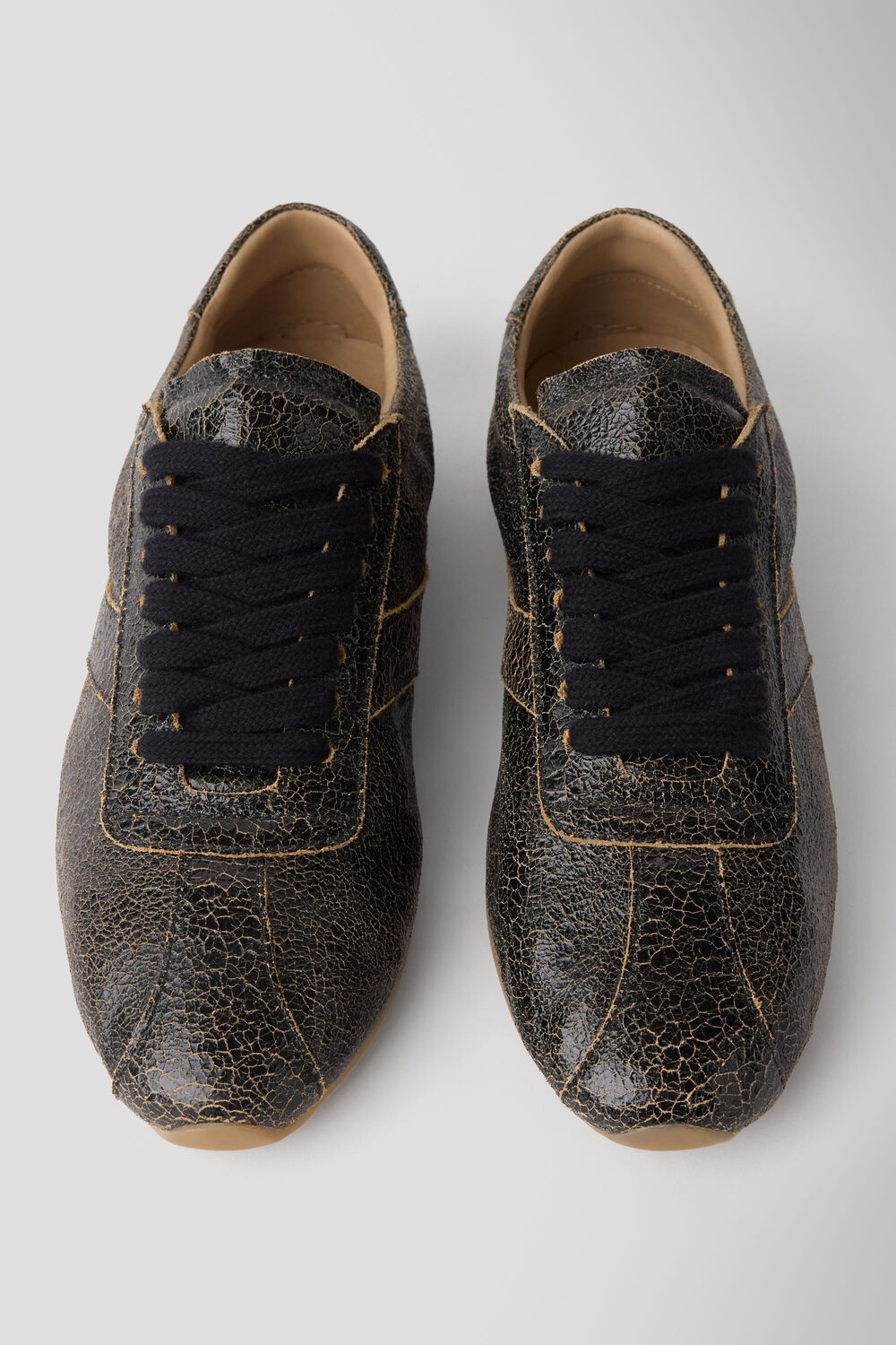 Crinkle Patent Leather Sneaker