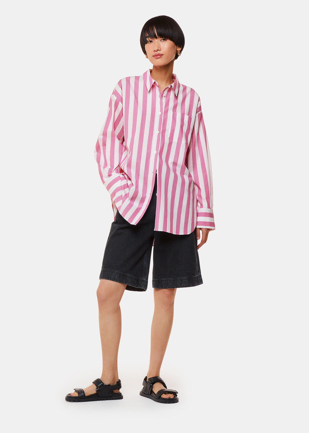 Stripe Oversize Shirt