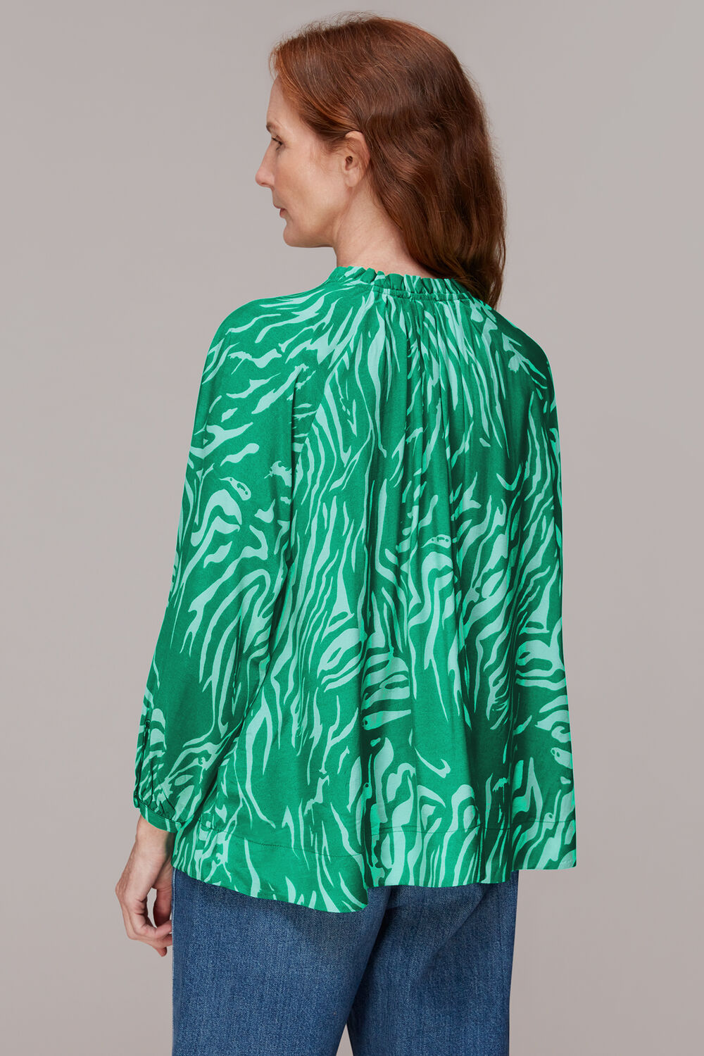Tiger Print Blouse