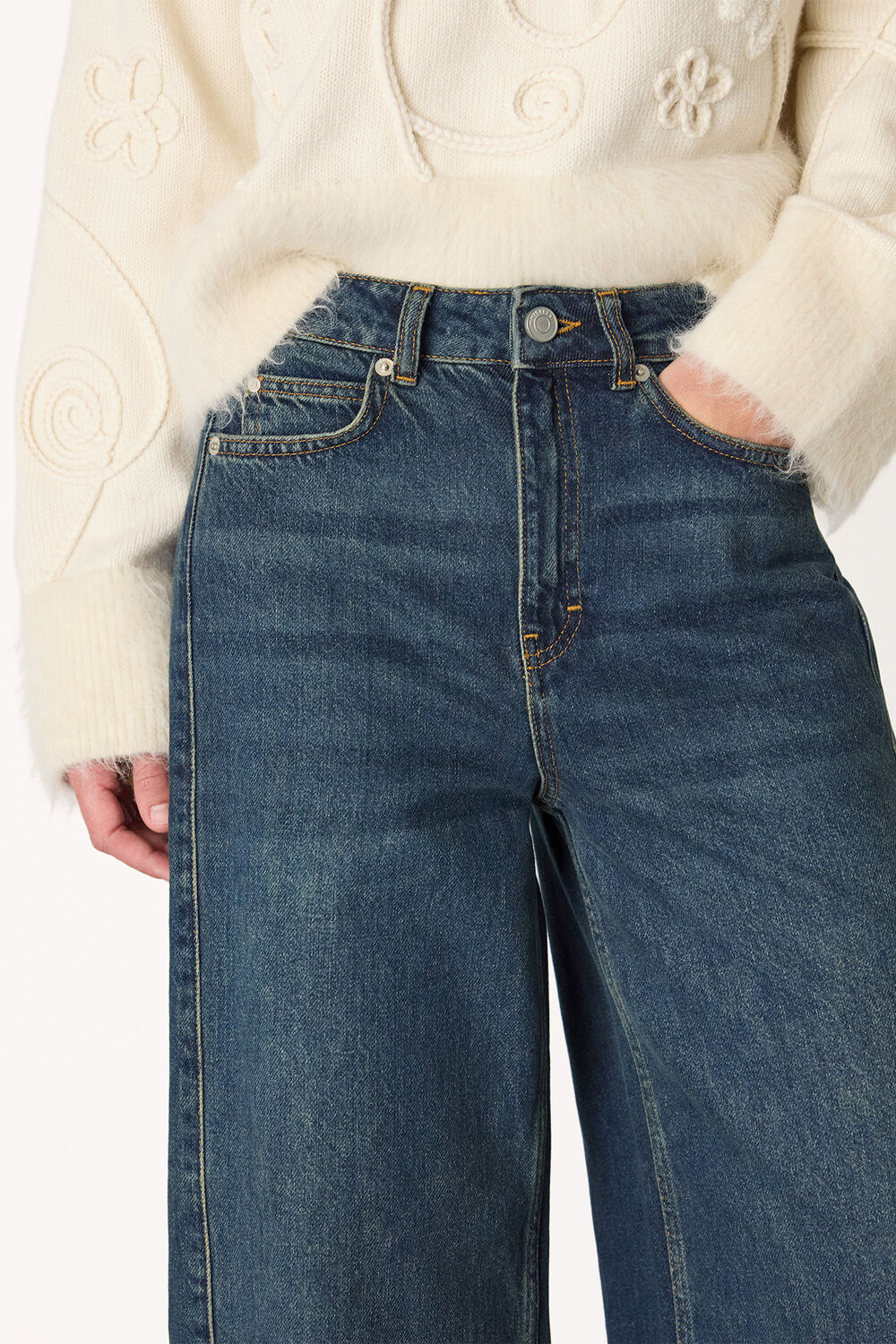 Panel Wide Leg Jean